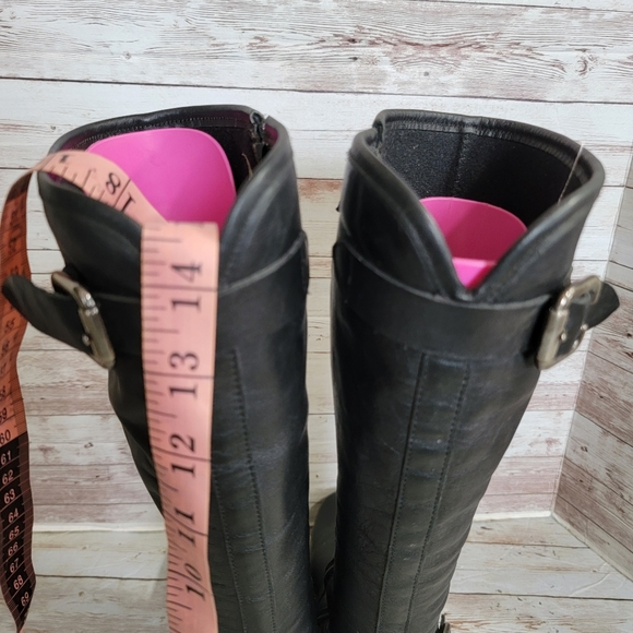 La Canadienne black leather waterproof riding boots with buckle - Picture 4 of 12